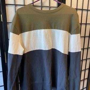 Original Use - Sweater L green/blue/white stripe